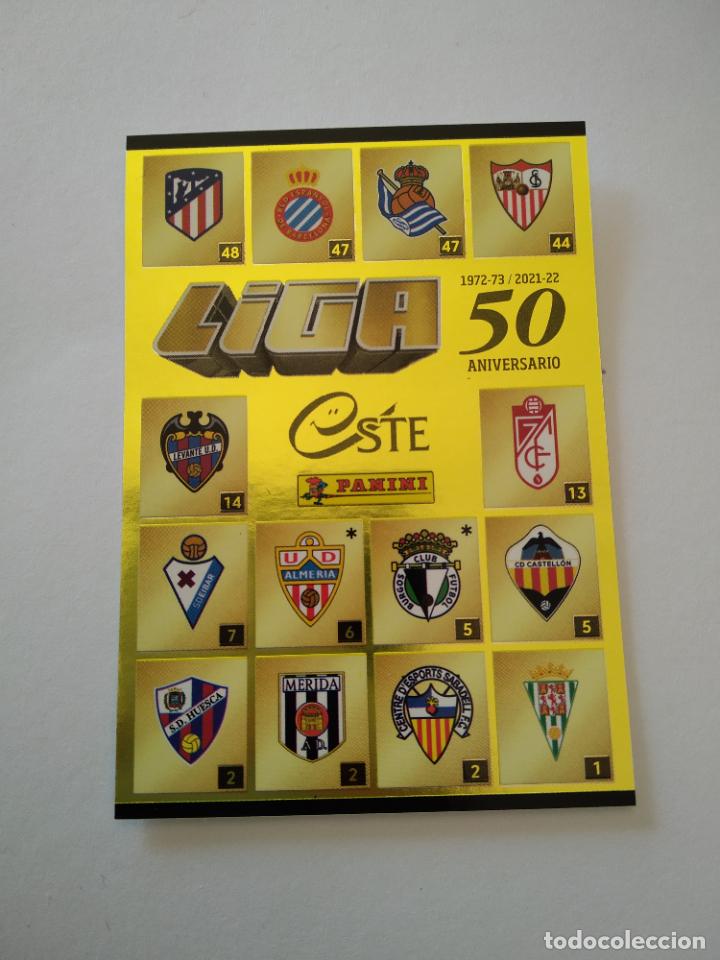 Cromos de F&uacute;tbol: ISLA DEL TESORO ESCUDOS CROMO LIGA FUTBOL PANINI EDICIONES ESTE 2021-2022 21-22