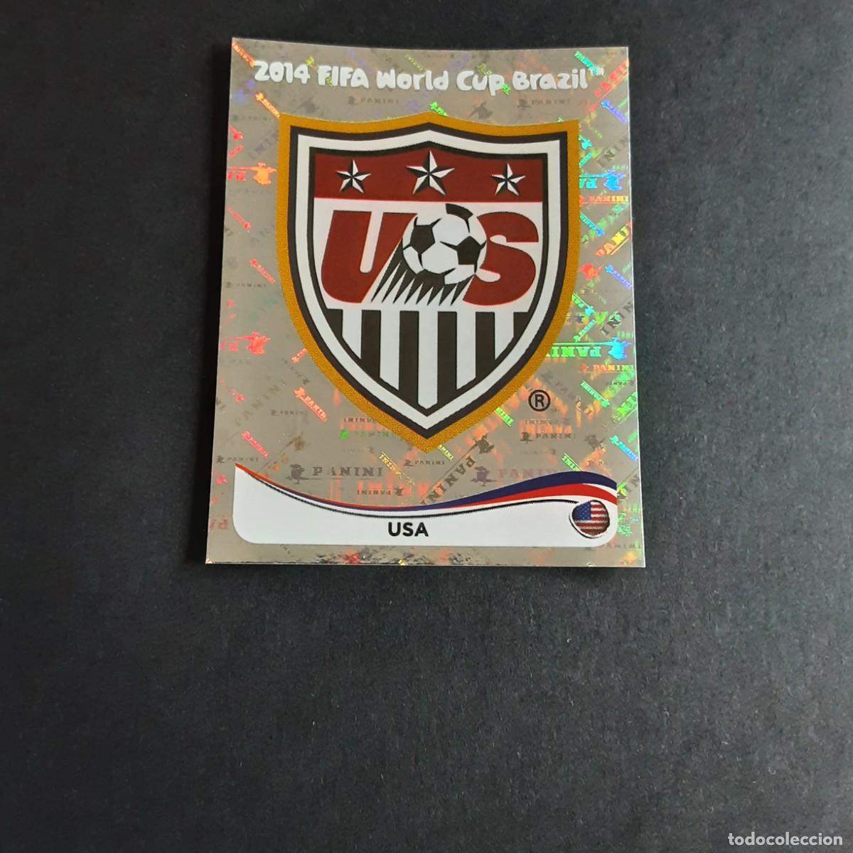 Fu&szlig;ball-Sticker: CROMO FUTBOL MUNDIAL 2014 PANINI 545.ESCUDO-USA-NUNCA PEGADO