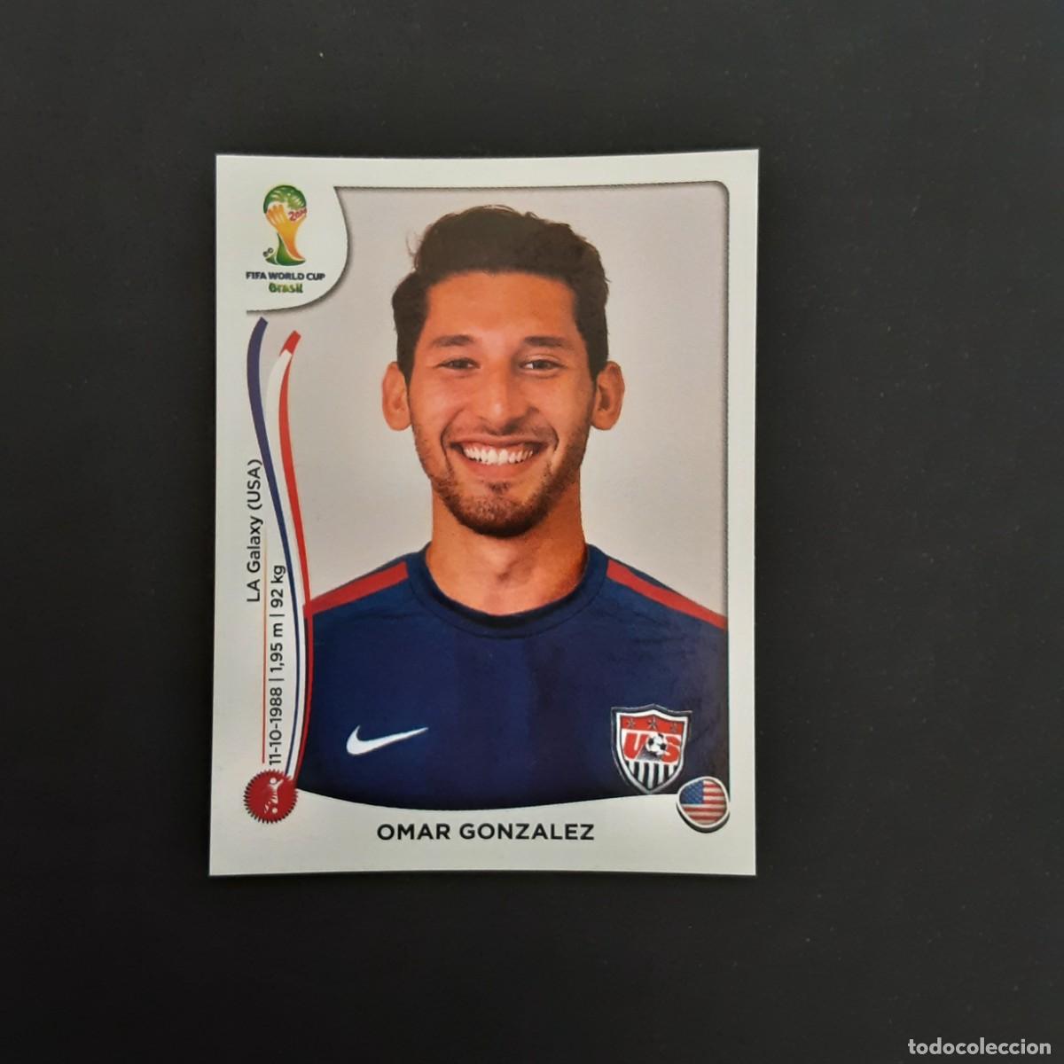 Figurine di Calcio: CROMO FUTBOL MUNDIAL 2014 PANINI 549.GONZALEZ-USA-NUNCA PEGADO