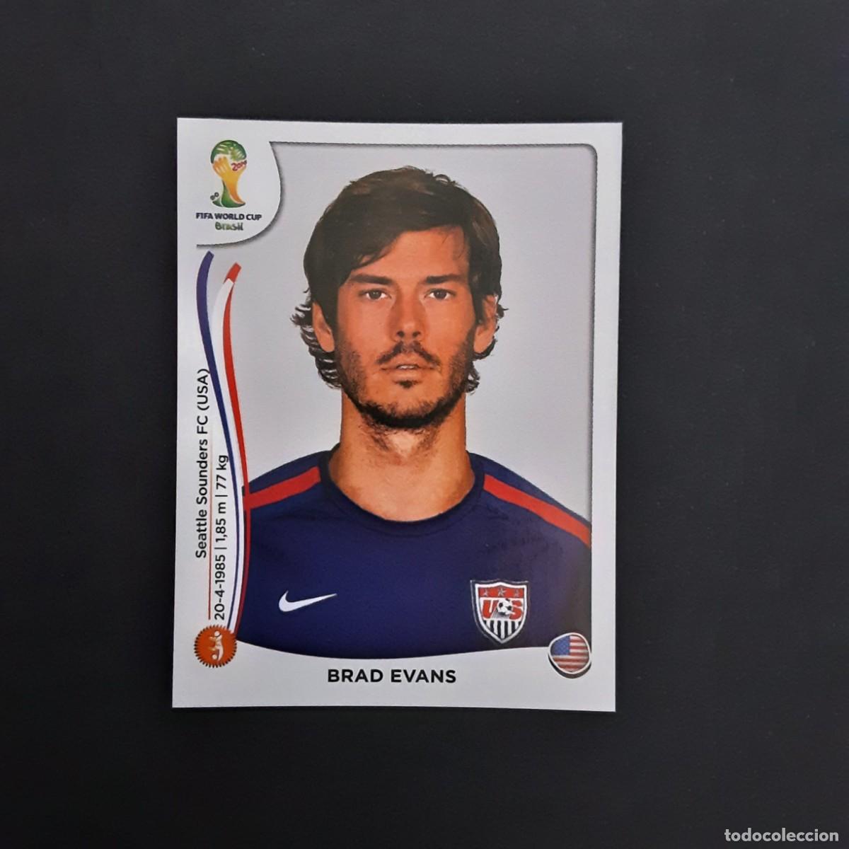 Cromos de F&uacute;tbol: CROMO FUTBOL MUNDIAL 2014 PANINI 556.EVANS-USA-NUNCA PEGADO