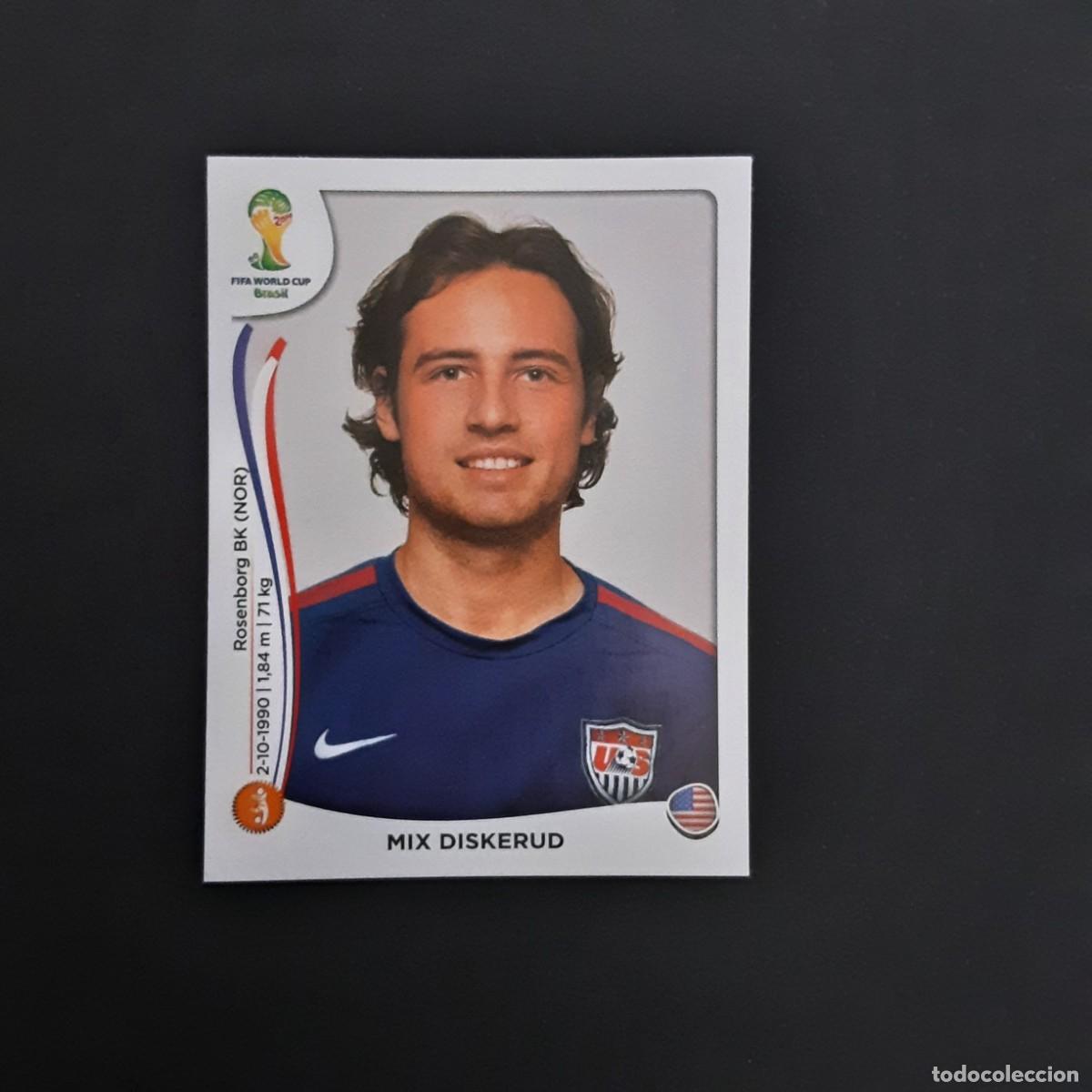 Figurine di Calcio: CROMO FUTBOL MUNDIAL 2014 PANINI 558.DISKERUD-USA-NUNCA PEGADO