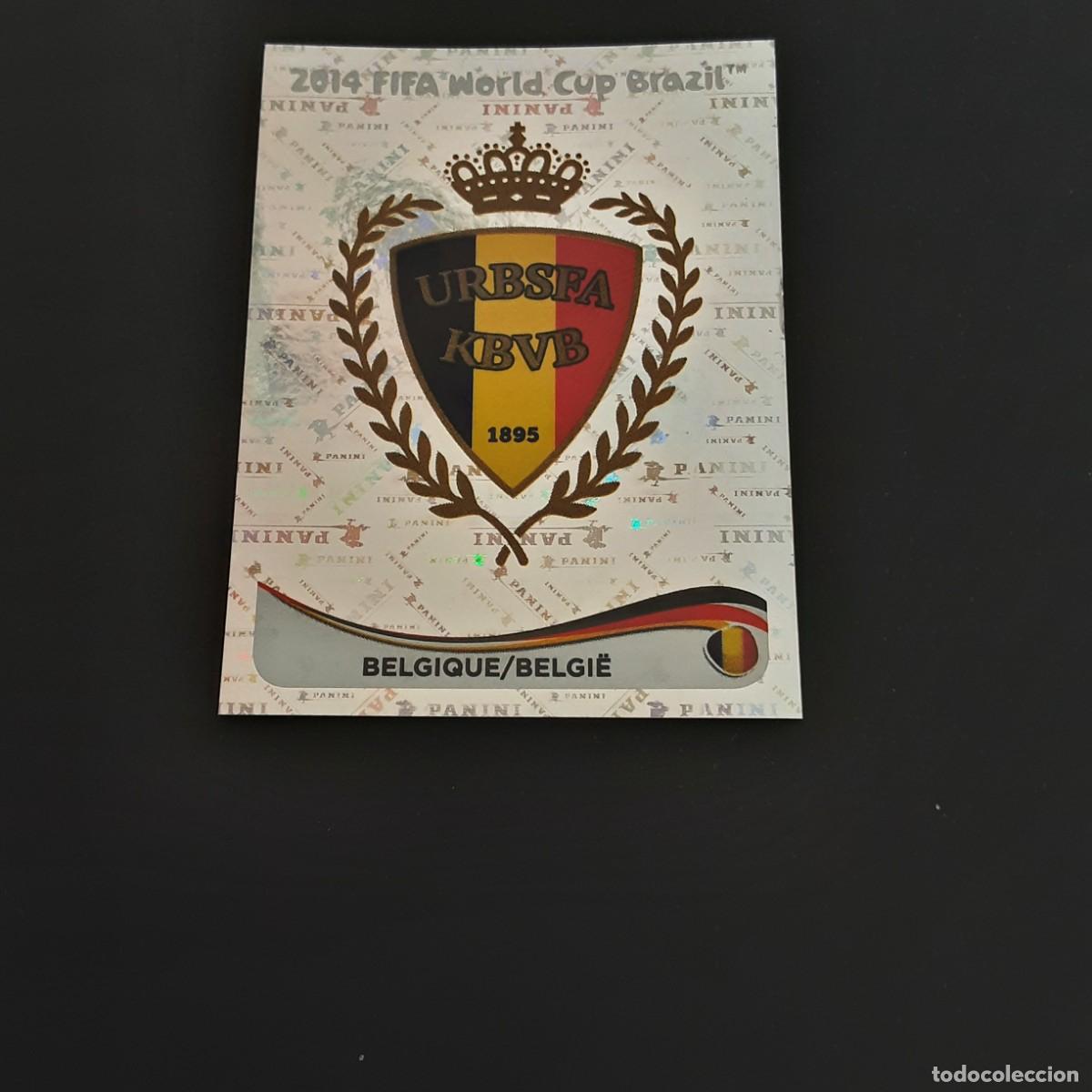 Cromos de Futebol: CROMO FUTBOL MUNDIAL 2014 PANINI 564.ESCUDO-BELGICA-NUNCA PEGADO