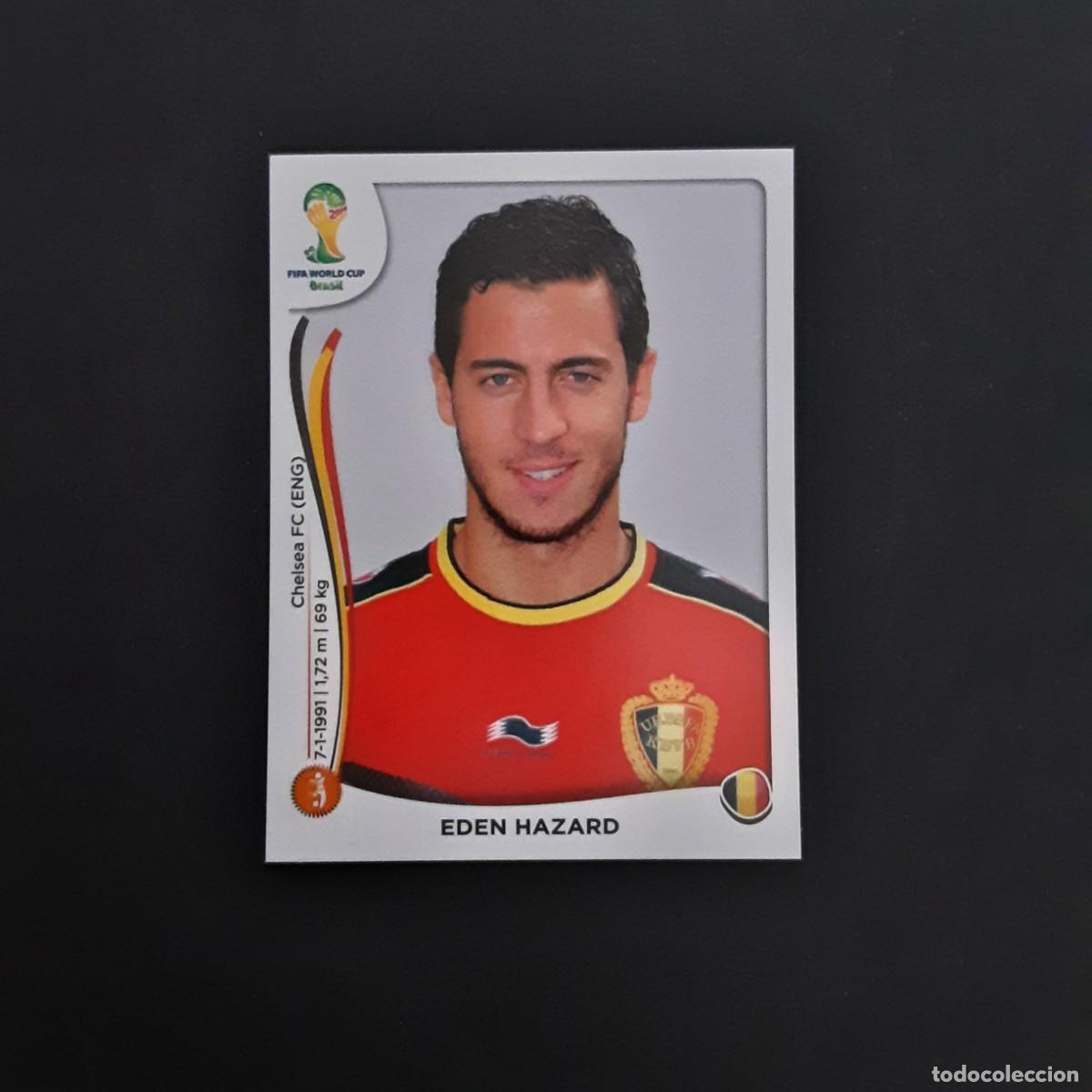 Fu&szlig;ball-Sticker: CROMO FUTBOL MUNDIAL 2014 PANINI 578.EDEN HAZARD-BELGICA-NUNCA PEGADO
