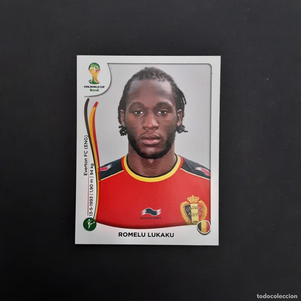 Football Stickers: CROMO FUTBOL MUNDIAL 2014 PANINI 581.LUKAKU-BELGICA-NUNCA PEGADO