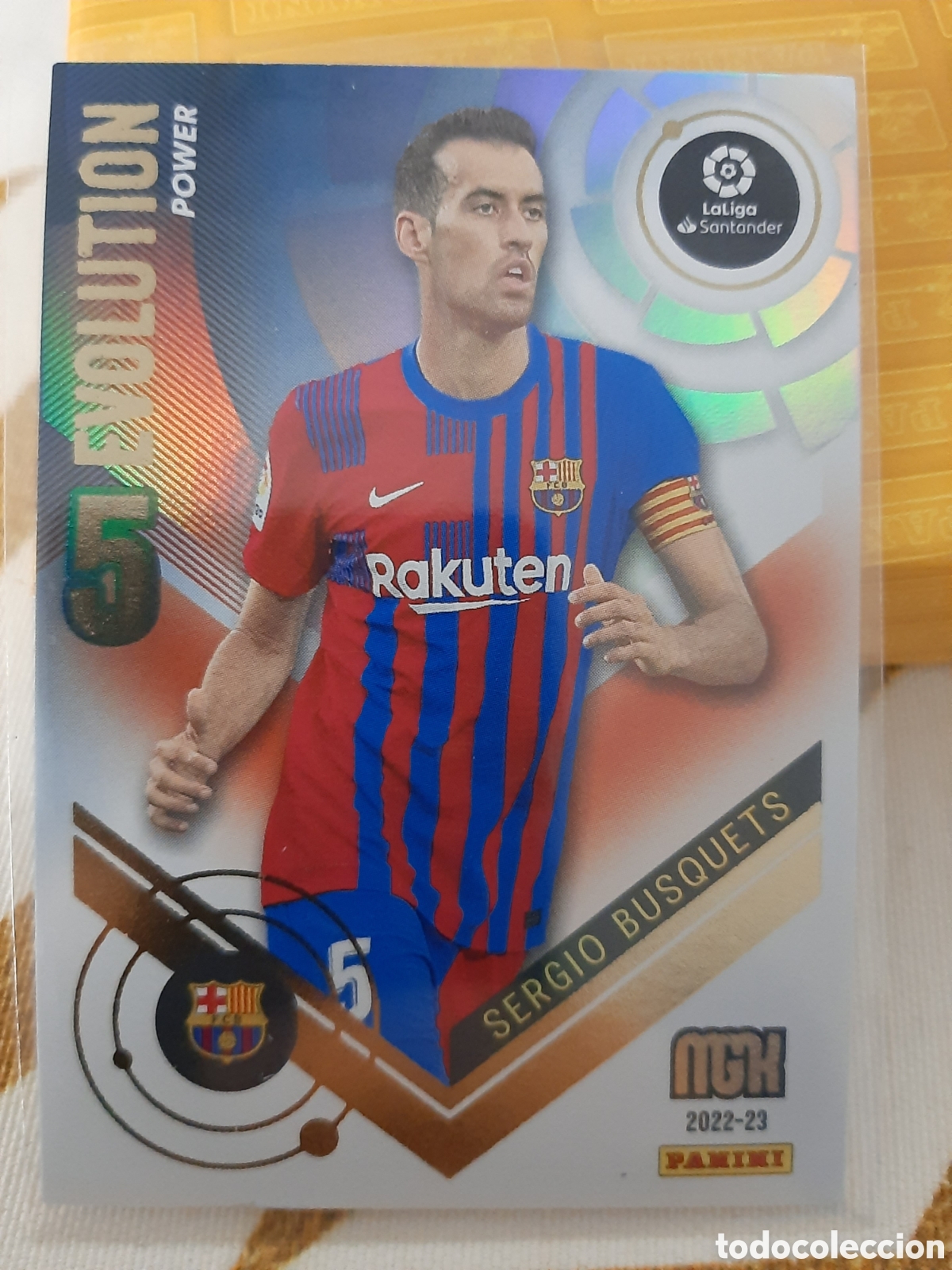Cromos de f&uacute;tbol: Megacracks 2022 23. EVOLUTION POWER SERGIO BUSQUETS - Foto 1