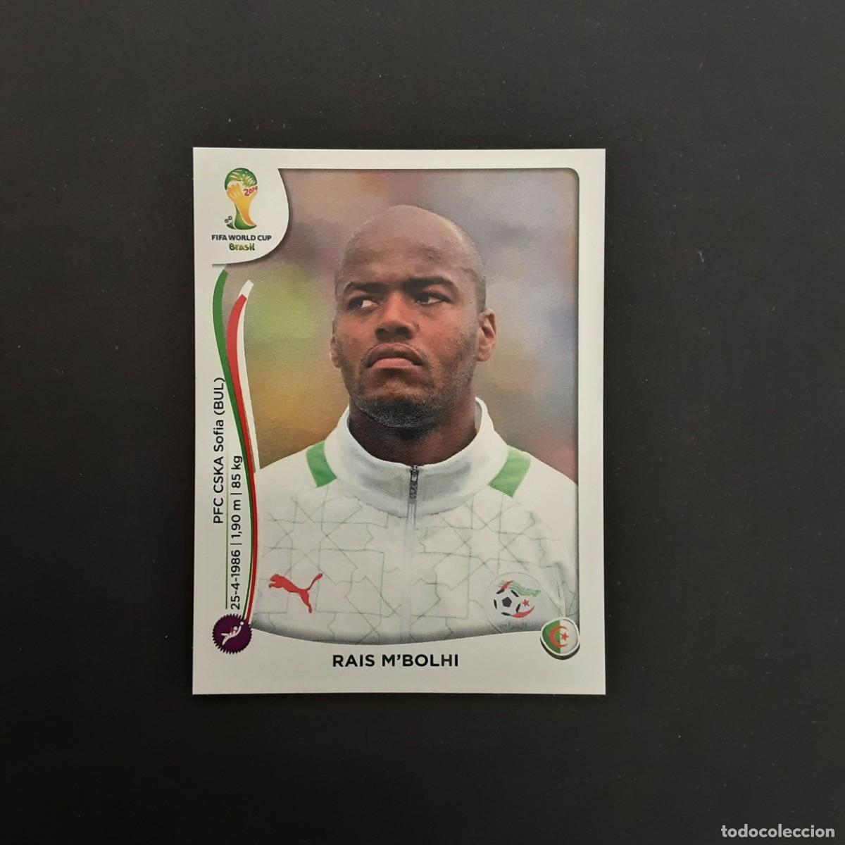 Figurine di Calcio: CROMO FUTBOL MUNDIAL 2014 PANINI 585.M'BOLHI-ARGELIA-NUNCA PEGADO