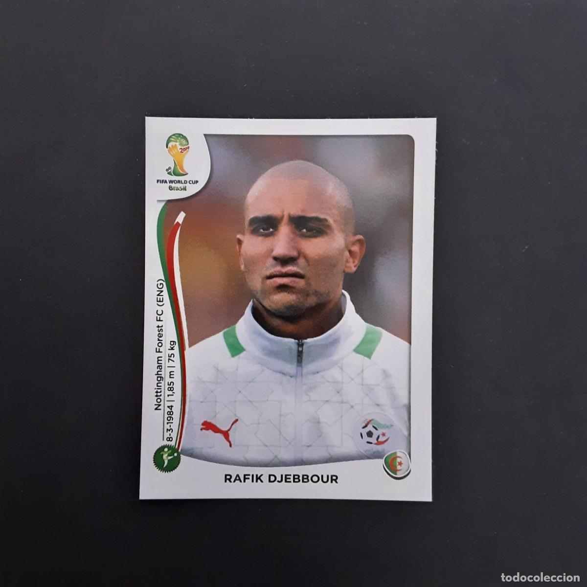 Football Stickers: CROMO FUTBOL MUNDIAL 2014 PANINI 598.DJEBBOUR-ARGELIA-NUNCA PEGADO