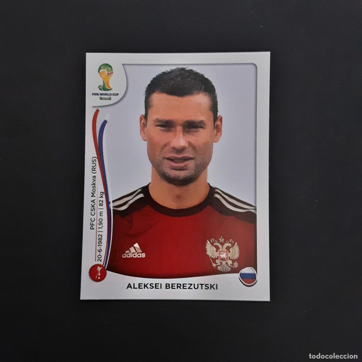 Football Stickers: CROMO FUTBOL MUNDIAL 2014 PANINI 606.BEREZUTSKI-RUSIA-NUNCA PEGADO
