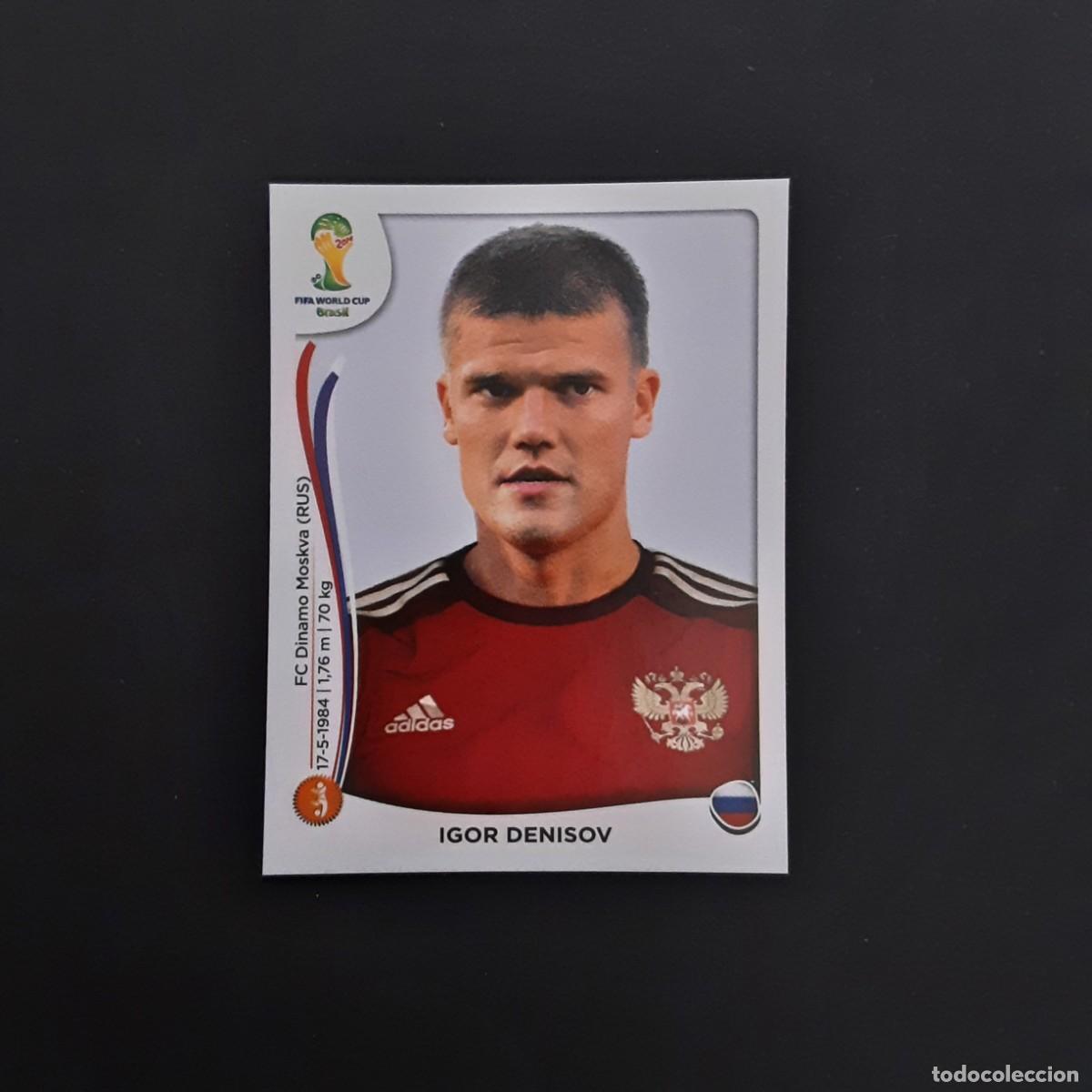 Figurine di Calcio: CROMO FUTBOL MUNDIAL 2014 PANINI 612.DENISOV-RUSIA-NUNCA PEGADO