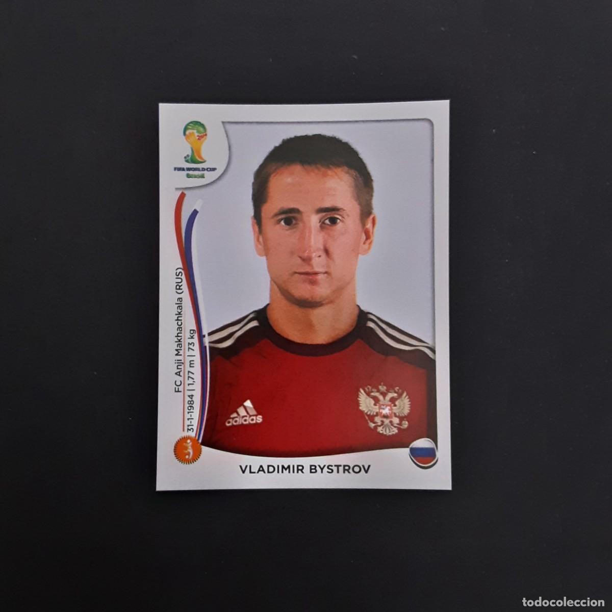 Football Stickers: CROMO FUTBOL MUNDIAL 2014 PANINI 614.BYSTROV-RUSIA-NUNCA PEGADO