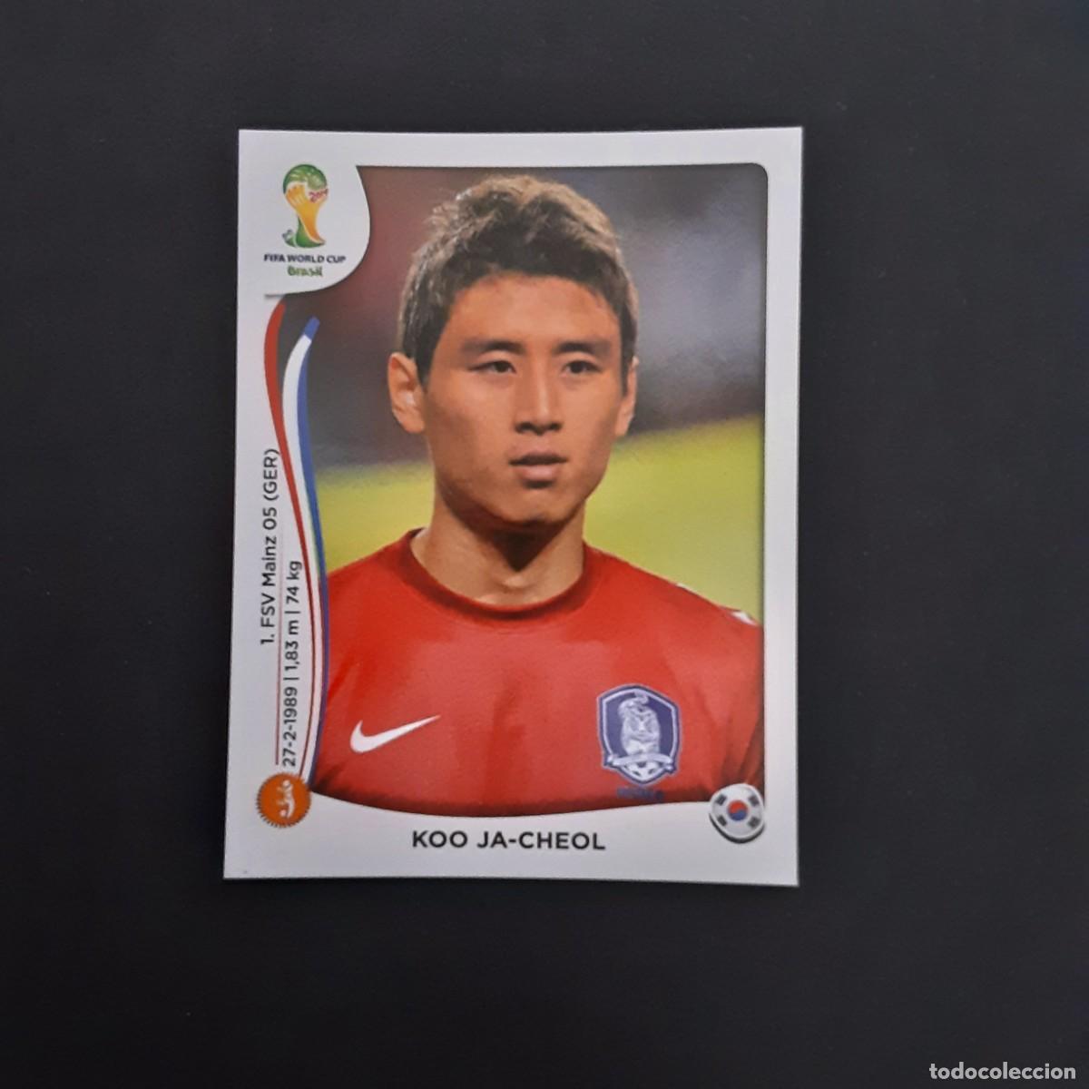 Figurine di Calcio: CROMO FUTBOL MUNDIAL 2014 PANINI 633.JA-CHEOL/REPUBLICA DE KOREA-NUNCA PEGADO