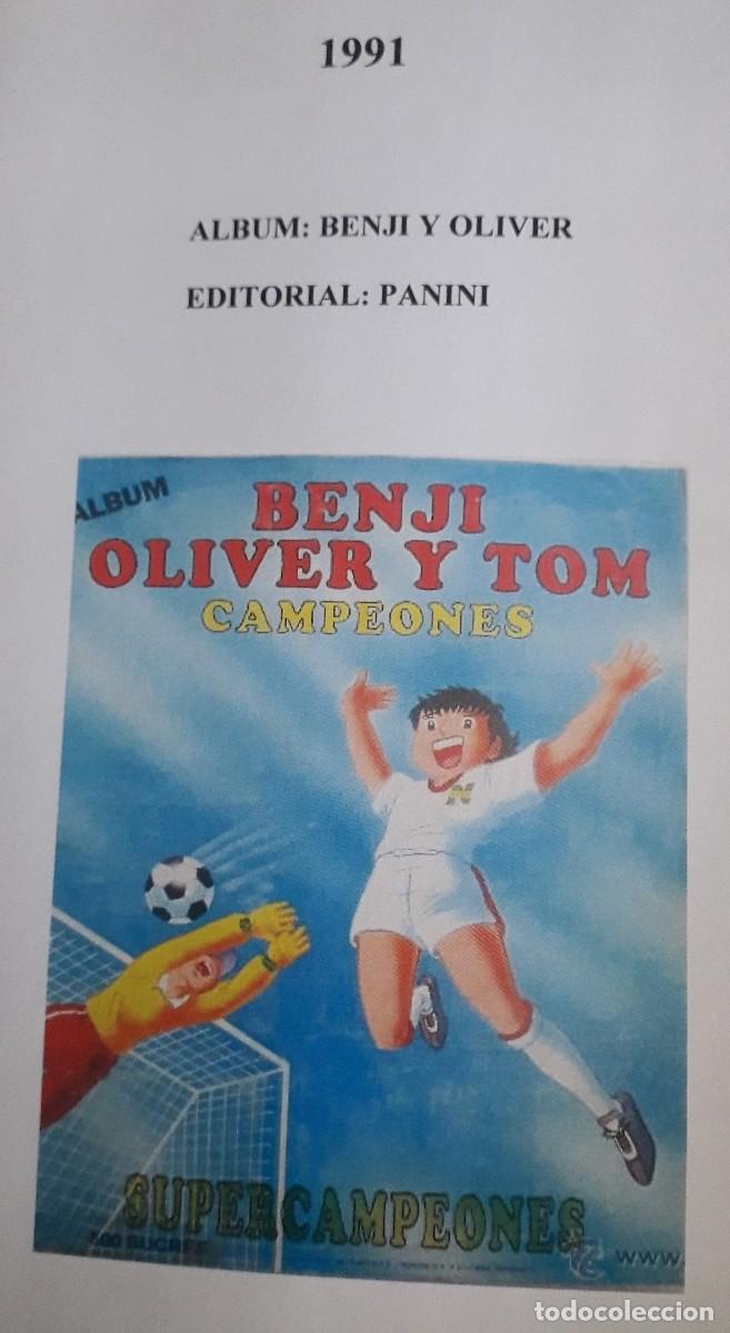 Cromos de F&uacute;tbol: cromo de panini, Benji & Oliver, futbol, a&ntilde;o 1991