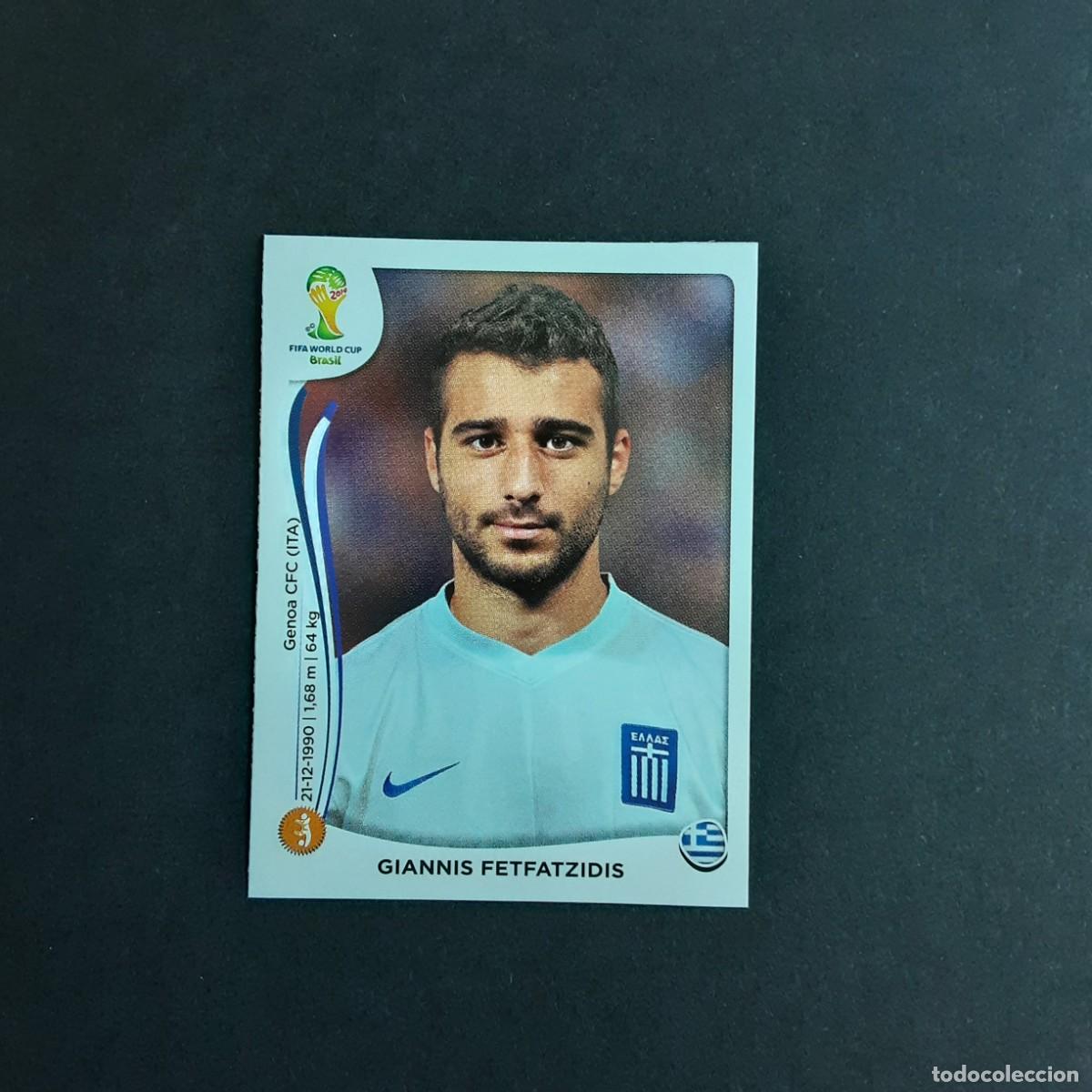 Football Stickers: CROMO FUTBOL MUNDIAL 2014 EDITORIAL PANINI EXTRA ACTUALIZACION 217x.FETFATZIDIS-GRECIA-NUNCA PEGADO
