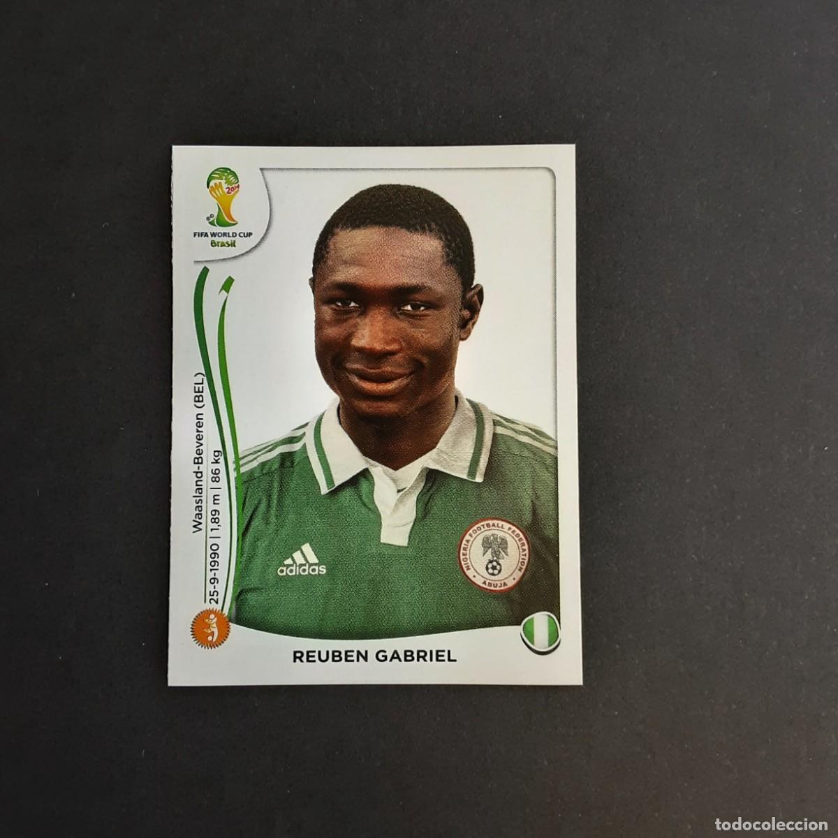 Football Stickers: CROMO FUTBOL MUNDIAL 2014 EDITORIAL PANINI EXTRA ACTUALIZACION 481x.GABRIEL-NIGERIA-NUNCA PEGADO