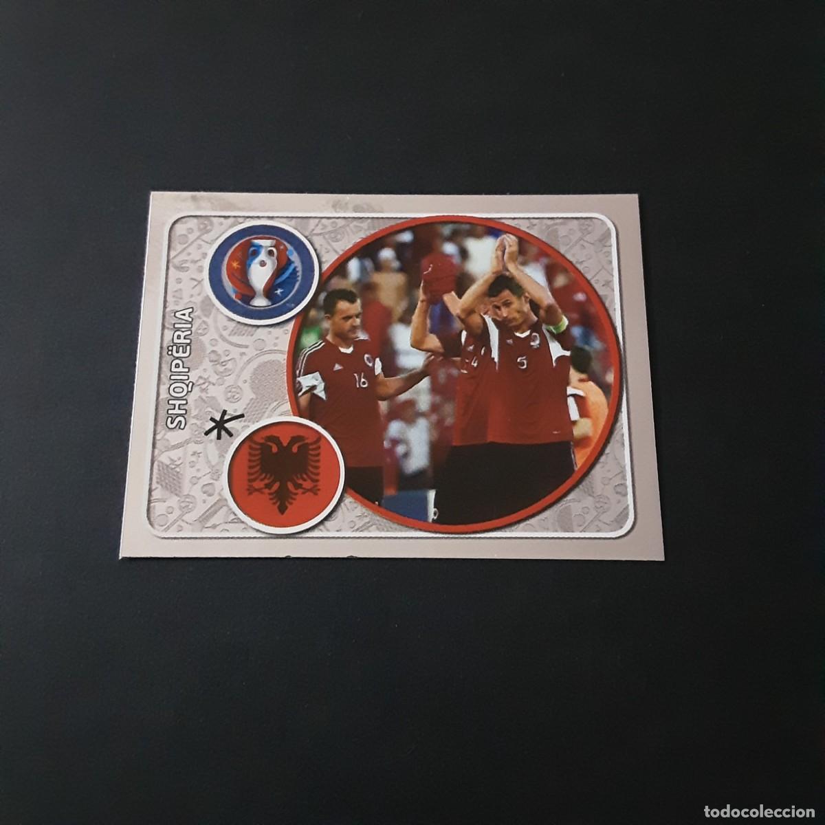 Cromos de f&uacute;tbol: CROMO FUTBOL EURO 2016 PANINI 13.EQUIPO-ALBANIA-NUNCA PEGADO