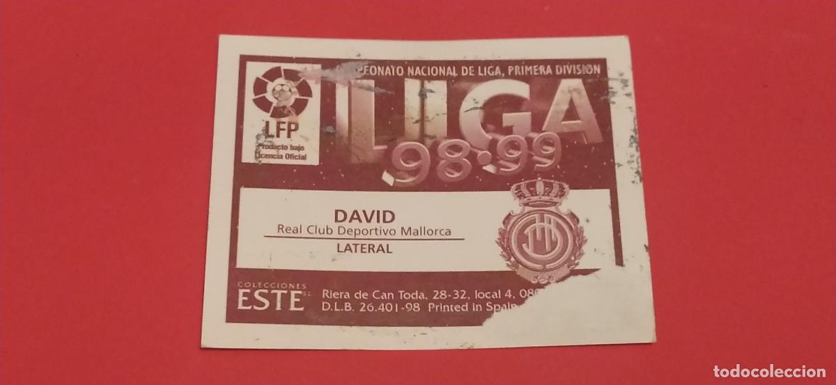 Cromos de f&uacute;tbol: DAVID MALLORCA - 98 99 1998 1999 ESTE - Foto 2