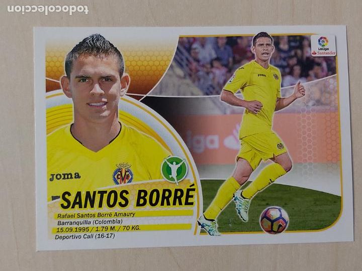 Cromos de f&uacute;tbol: EDICIONES ESTE 2016 17 COLOCA SANTOS BORRE - CROMO SIN PEGAR - ERROR - Foto 1