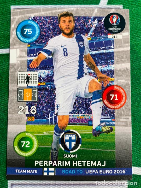 Cartes &agrave; collectionner de Football: 212. Perparim Hetemaj (Suomi) Panini Road to UEFA Euro 2016 France Adrenalyn XL