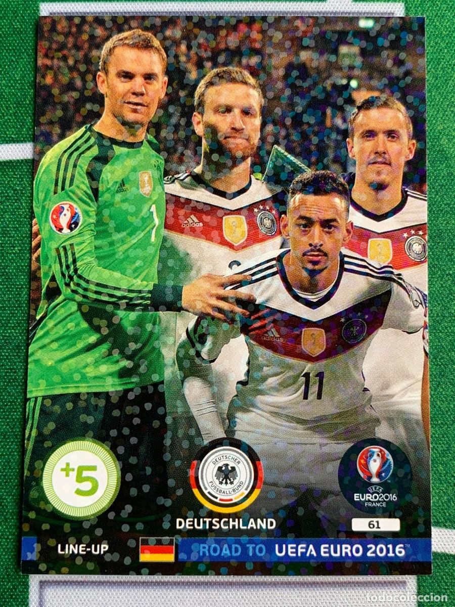 Fu&szlig;ball-Sticker: 61. Line-Up 1 (Deutschland) Panini Road to UEFA Euro 2016 France Adrenalyn XL