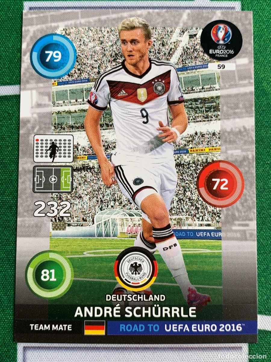 Fu&szlig;ball-Sticker: 59. Andr&eacute; Sch&uuml;rrle (Deutschland) Panini Road to UEFA Euro 2016 France Adrenalyn XL