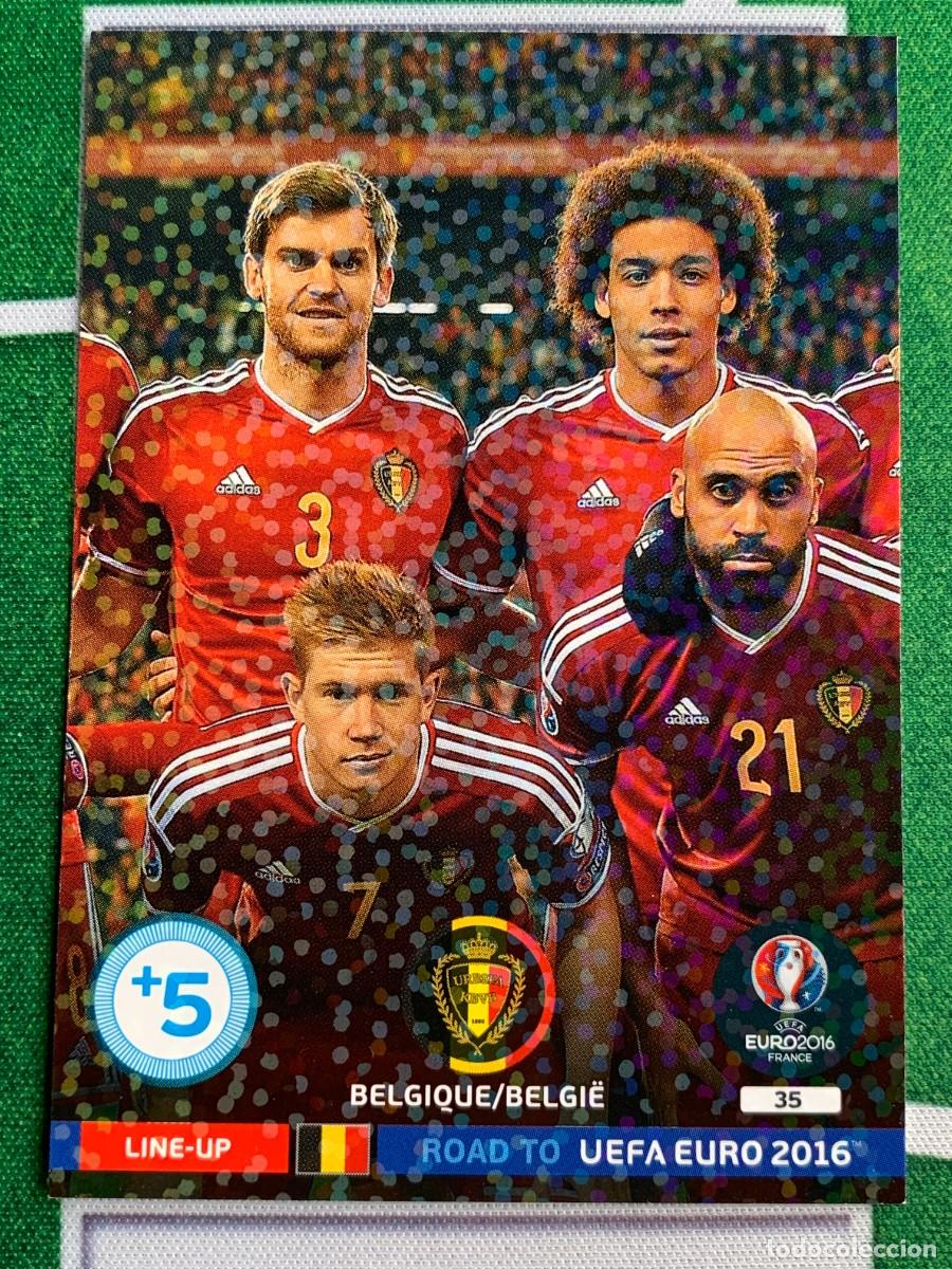 Fu&szlig;ball-Sticker: 35. Line-Up 2 (Belgique/Belgi&euml;) Panini Road to UEFA Euro 2016 France Adrenalyn XL