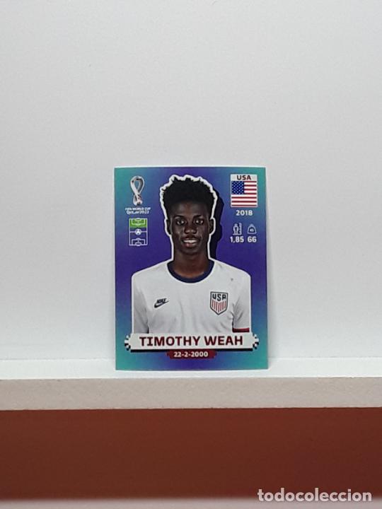 Football Stickers: MUNDIAL 2022 WORLD CUP QATAR ALBUM PANINI LIGA N USA20 USA 20 ESTADOS UNIDOS TIMOTHY WEAH