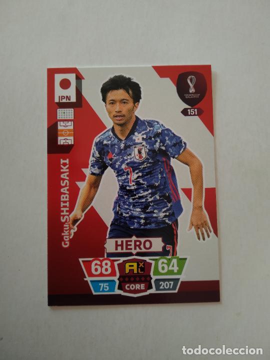 151 GAKU SHIBASAKI SELECCIÓN JAPON CROMO FUTBOL PANINI ADRENALYN MUNDIAL 2022 WORLD CUP QATAR