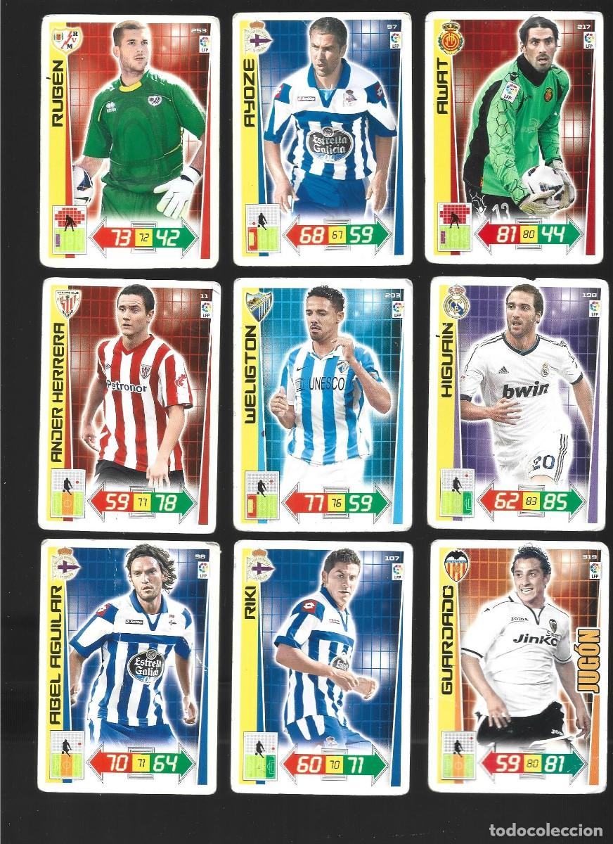 Cromos de Futebol: 1 Lote de 9 Cromos La Liga BBVA Adrenalyn XL 2012/2013 Panini