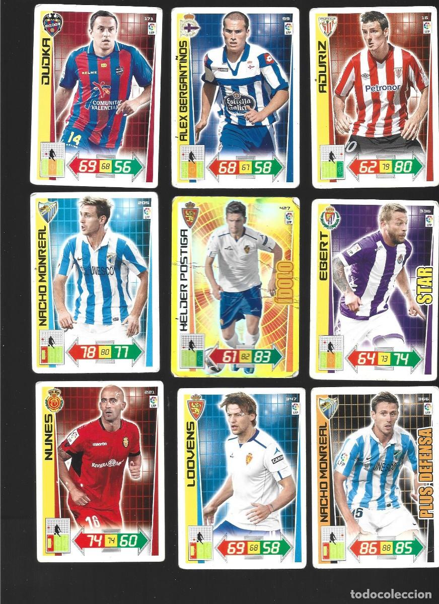 Cromos de Futebol: 1 Lote de 9 Cromos La Liga BBVA Adrenalyn XL 2012/2013 Panini