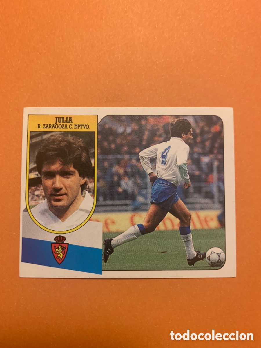 Figurine di Calcio: Julia Zaragoza 91 92. Liga Este 1991 1992. SIN PEGAR