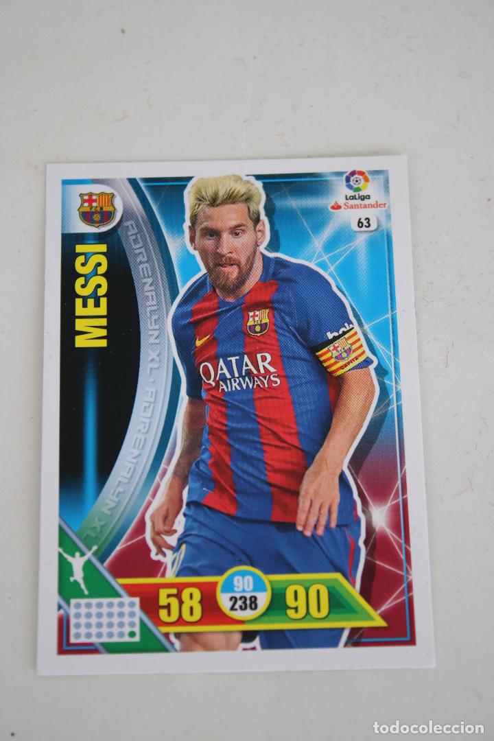 Cromos de F&uacute;tbol: Cromo Messi Adrenalyn XL liga 2016/17 n&uacute;mero 63 - c103