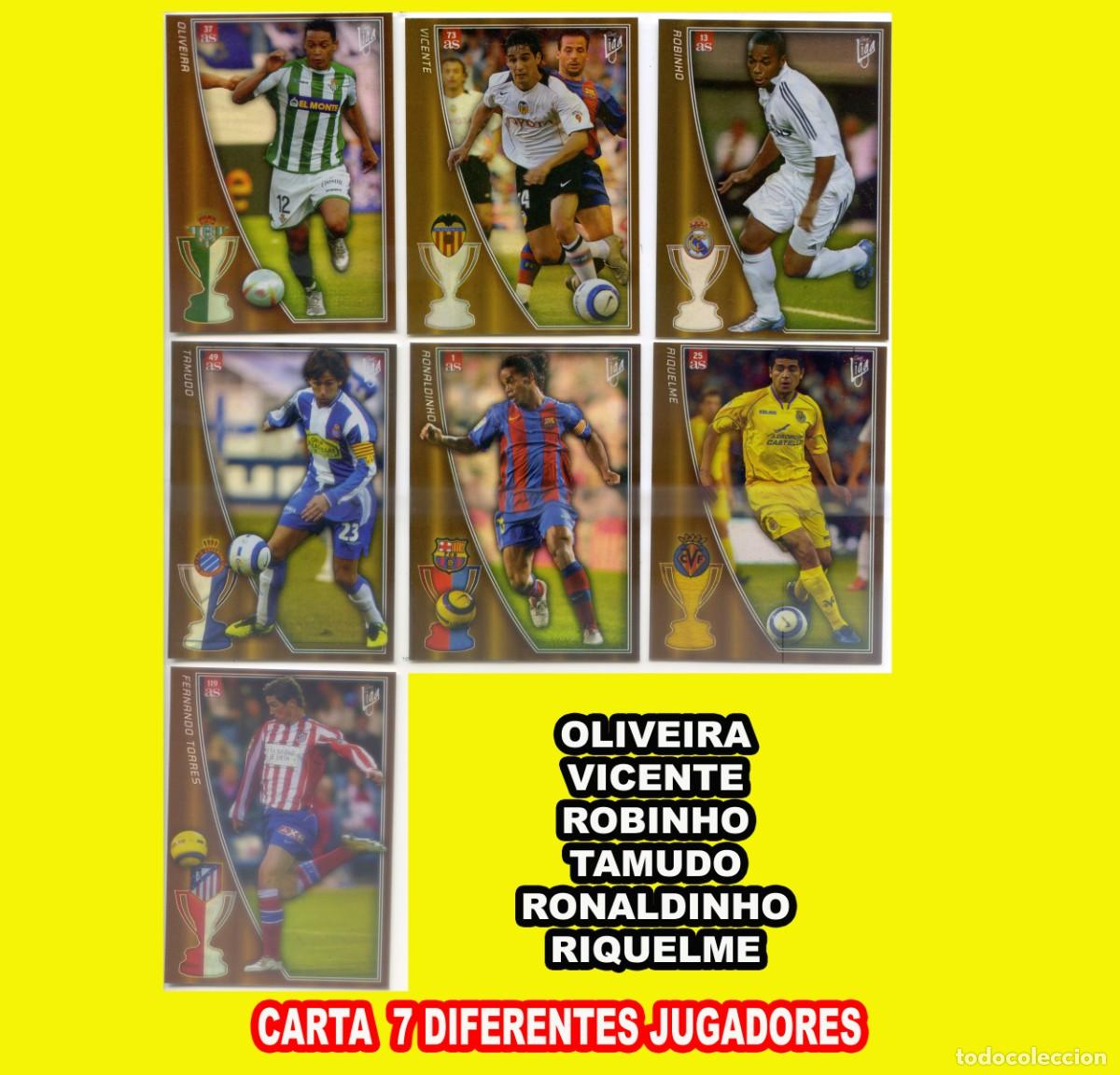 Cromos de f&uacute;tbol: FUTBOL CARTAS 2005 - 2006 VARIOS JUGADORES Y EQUIPOS ( VER FOTOS )