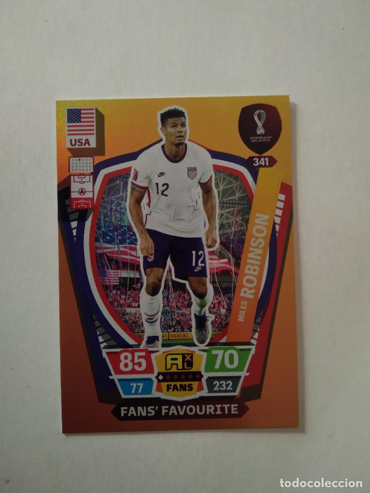 Figurine di Calcio: 341 ROBINSON ESTADOS UNIDOS USA FANS FAVOURITE CROMO FUTBOL PANINI ADRENALYN MUNDIAL 2022 WORLD CUP