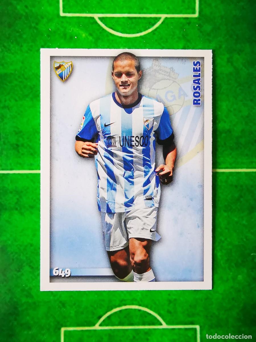 Football Stickers: CROMO FUTBOL 14 15 MUNDICROMO FICHAS QUIZ LIGA 2014 2015 MALAGA CF 649 ROSALES FICHAJE