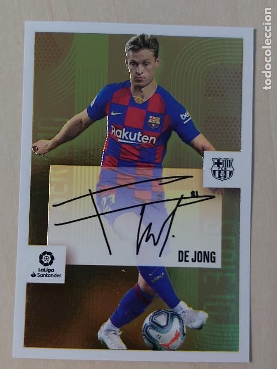 Cromos de f&uacute;tbol: 3 CROMO DE JONG - ESTE 2020 21 - 20 21 - CROMO SIN PEGAR - SERIE 10 ORO