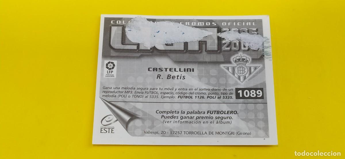 Cromos de f&uacute;tbol: CASTELLINI BETIS ESTE 05 06 2005 2006 - Foto 2
