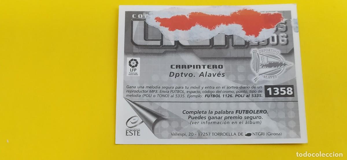 Cromos de f&uacute;tbol: CARPINTERO ALAVES ESTE 05 06 2005 2006 - Foto 2