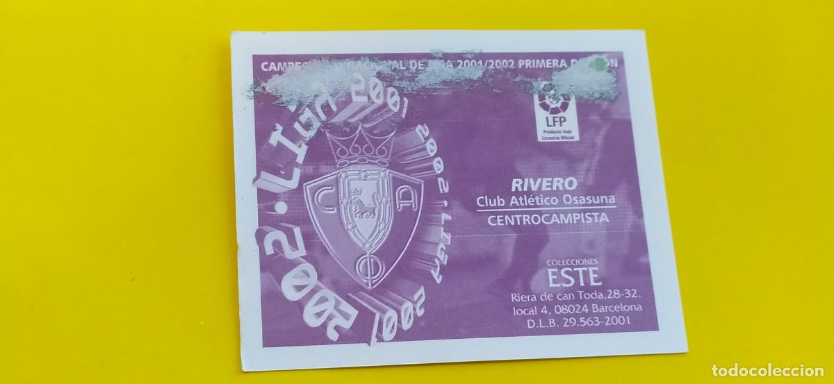 Cromos de f&uacute;tbol: RIVERO OSASUNA ESTE 01 02 2001 2002 - Foto 2