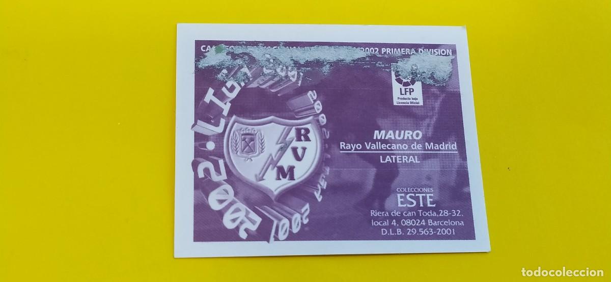 Cromos de f&uacute;tbol: MAURO RAYO VALLECANO ESTE 01 02 2001 2002 - Foto 2