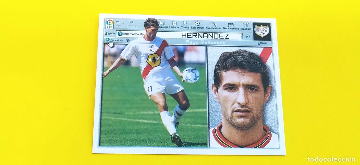 Cromos de f&uacute;tbol: HERNANDEZ RAYO VALLECANO ESTE 01 02 2001 2002 - Foto 1