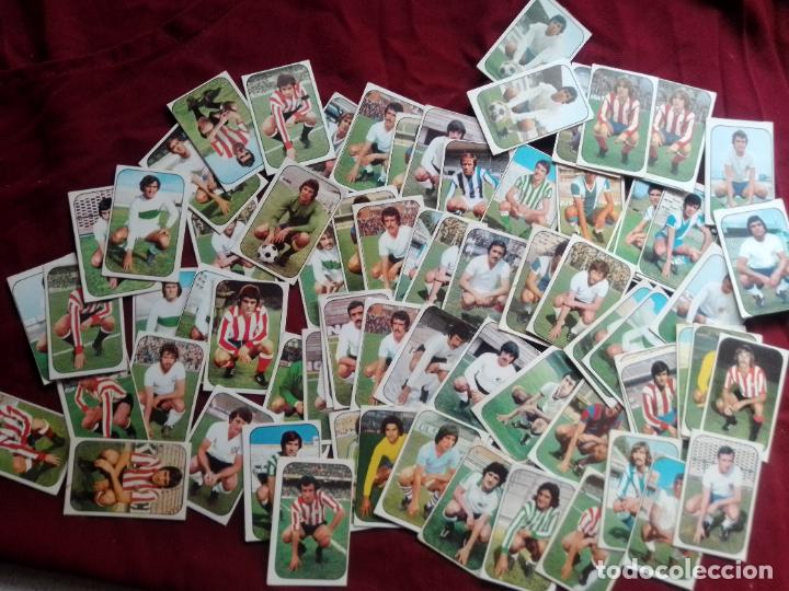 Fu&szlig;ball-Sticker: 71 cromos de f&uacute;tbol. ESTE 1976 77