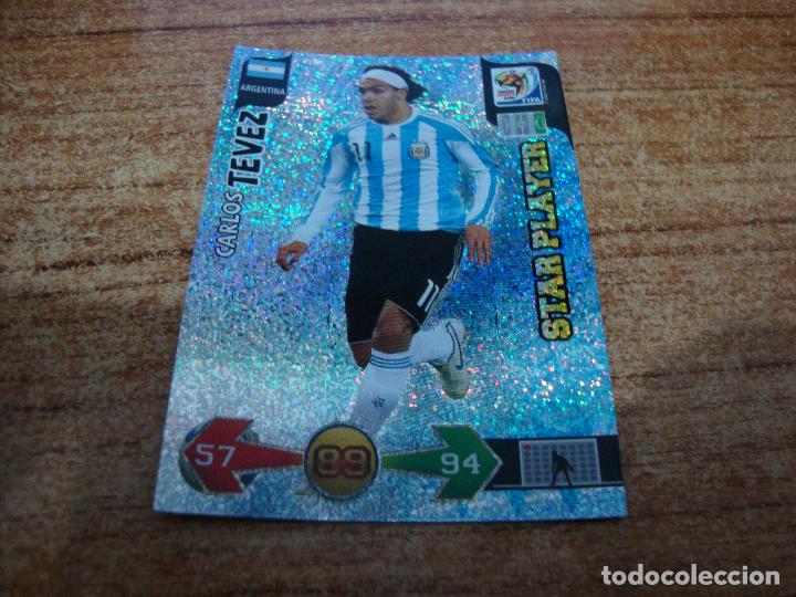 Fu&szlig;ball-Sticker: TRADING CARD ADRENALYN XL PANINI SOUTH AFRICA 2010 TEVEZ