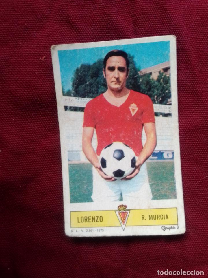 Cromos de f&uacute;tbol: Cromo del Murcia 1973. Lorenzo - Foto 1
