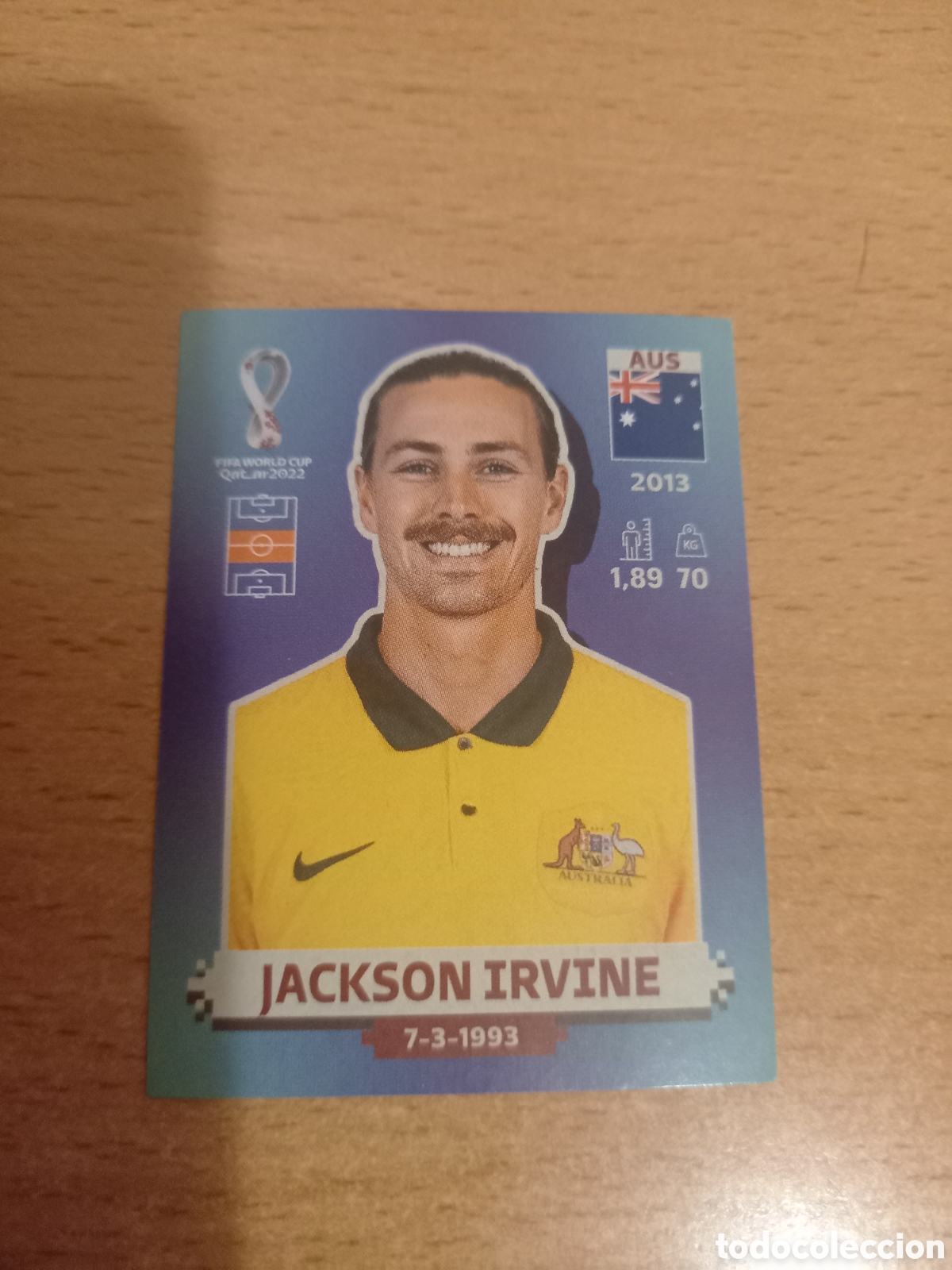 Cromos de Futebol: Panini mundial Qatar 2022 cromo aus 12 Jackson irvine