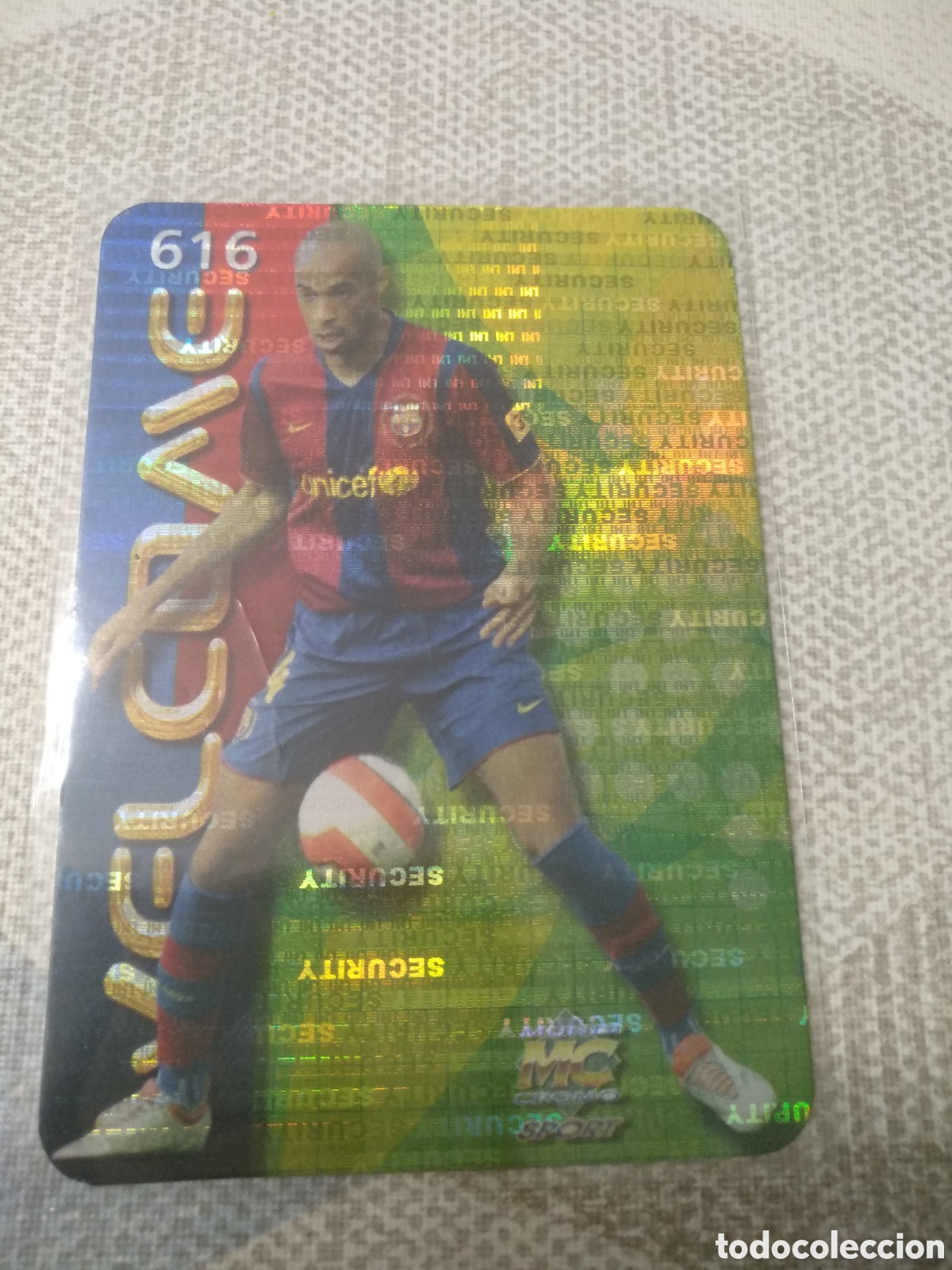 Cromos de f&uacute;tbol: Cromo Henry Welcome Security #616 - Foto 1