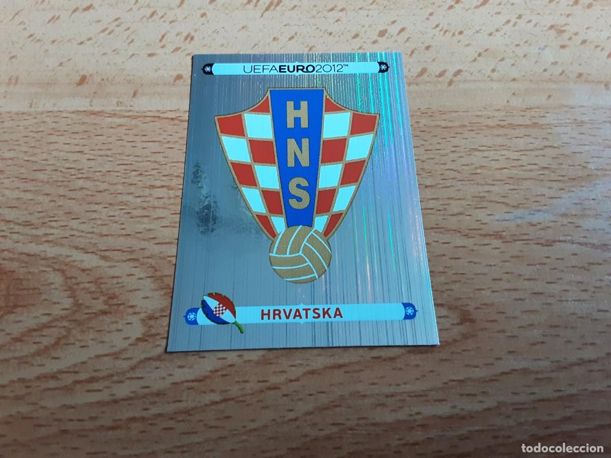 Cromos de F&uacute;tbol: CROMO FUTBOL EURO 2012 PANINI VERSION ALEMANA 369.ESCUDO-CROACIA-NUNCA PEGADO