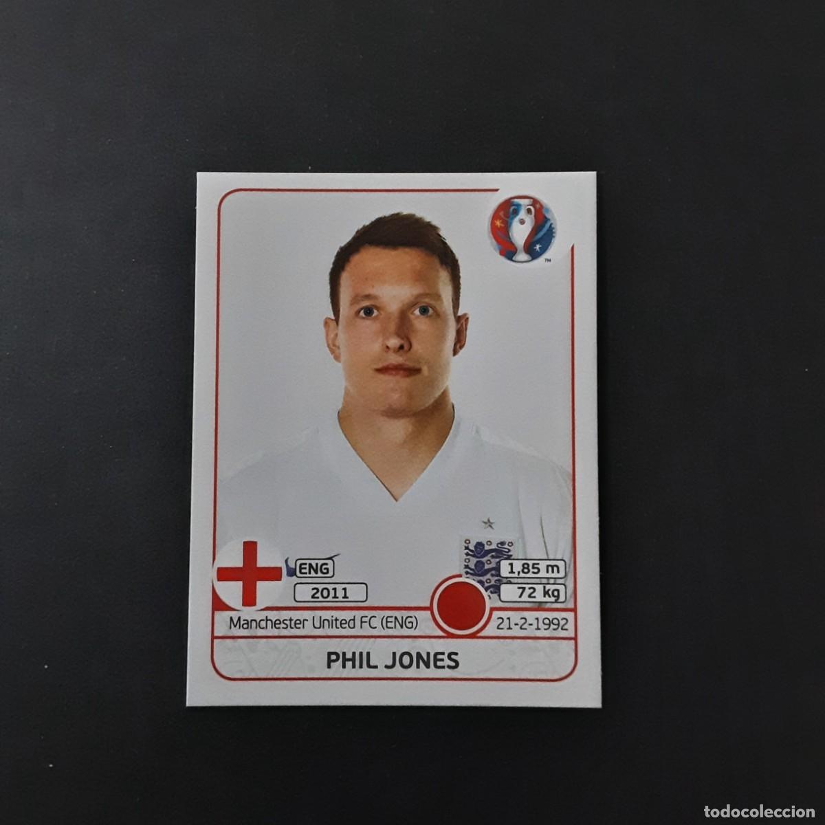 Cromos de F&uacute;tbol: CROMO FUTBOL EURO 2016 PANINI 132.JONES-INGLATERRA-NUNCA PEGADO
