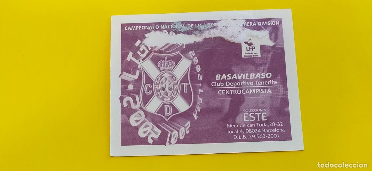 Cromos de f&uacute;tbol: BASAVILBASO TENERIFE ESTE 01 02 2001 2002 - Foto 2