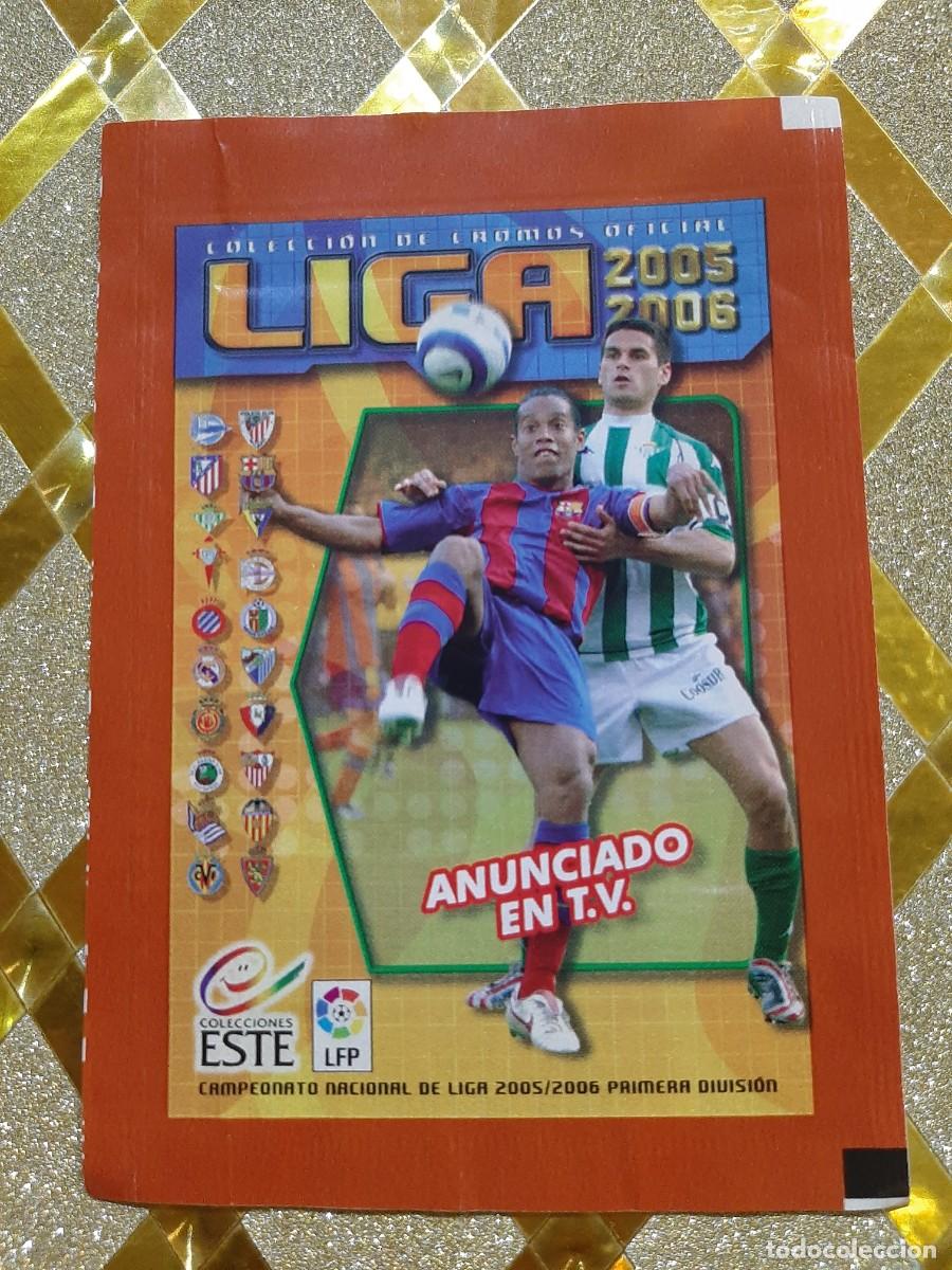 Cromos de f&uacute;tbol: SOBRE DE CROMOS VACIO LIGA ESTE 2005 2006 PANINI !