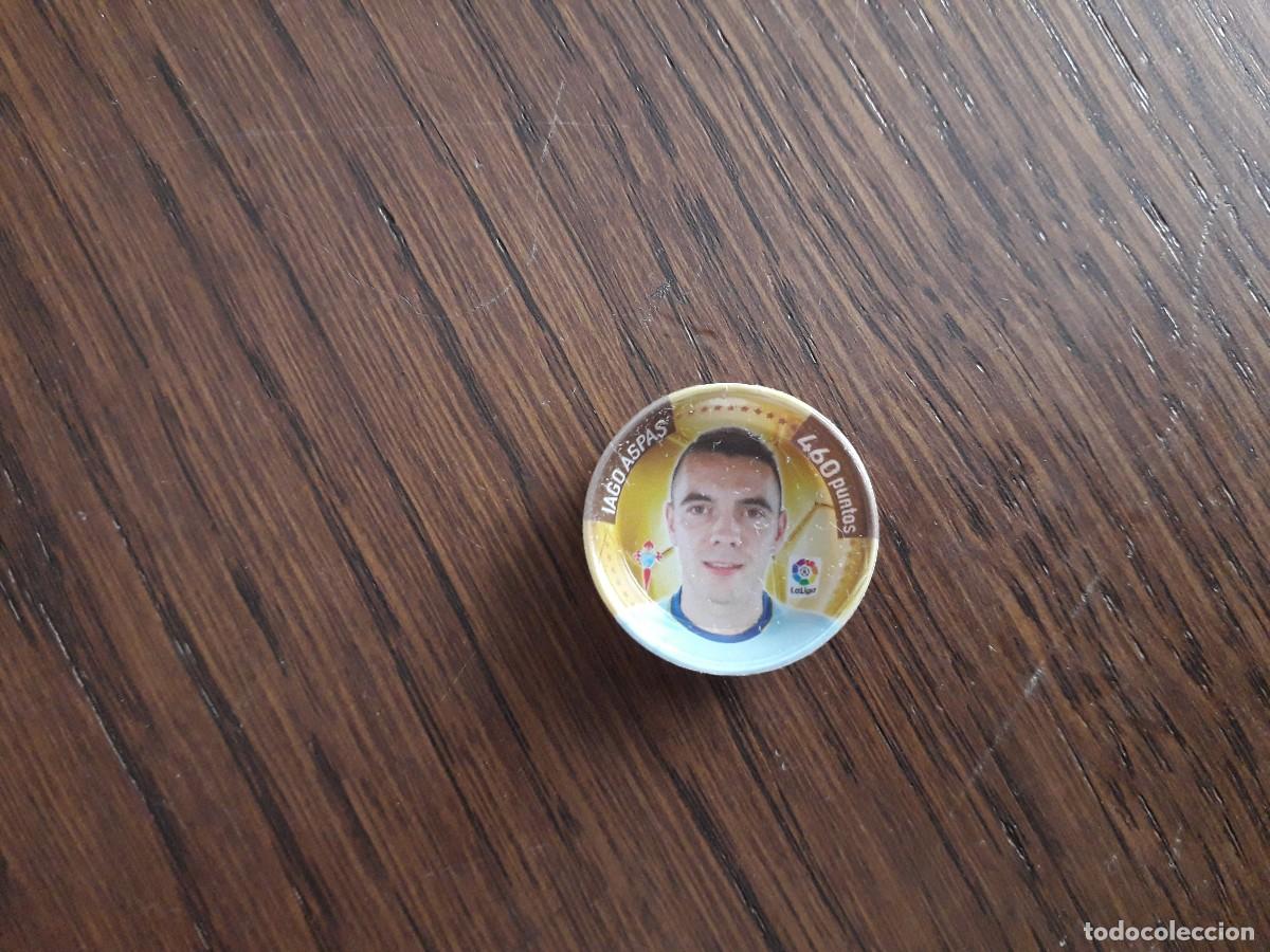 Fu&szlig;ball-Sticker: chapa grefusa, grefuchapa, futbol liga Santander a&ntilde;o 2017-2018, Iago Aspas, Celta de Vigo.